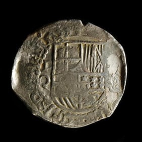 Silver Eight Reale Coin Salvaged From  Nuestra Señora de Atocha