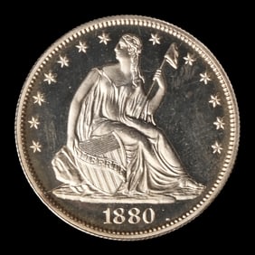 1880 Liberty Seated Half Dollar, NGC PF 64