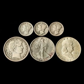 Six (6) Collectible Pre-1950 U.S. Silver Coins