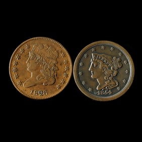 Two Highly Attractive U.S. Half Cents