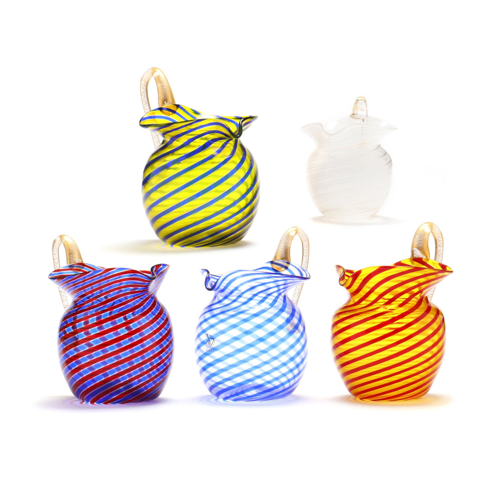 Five Vintage Murano Glass Pitchers (1 of 10)