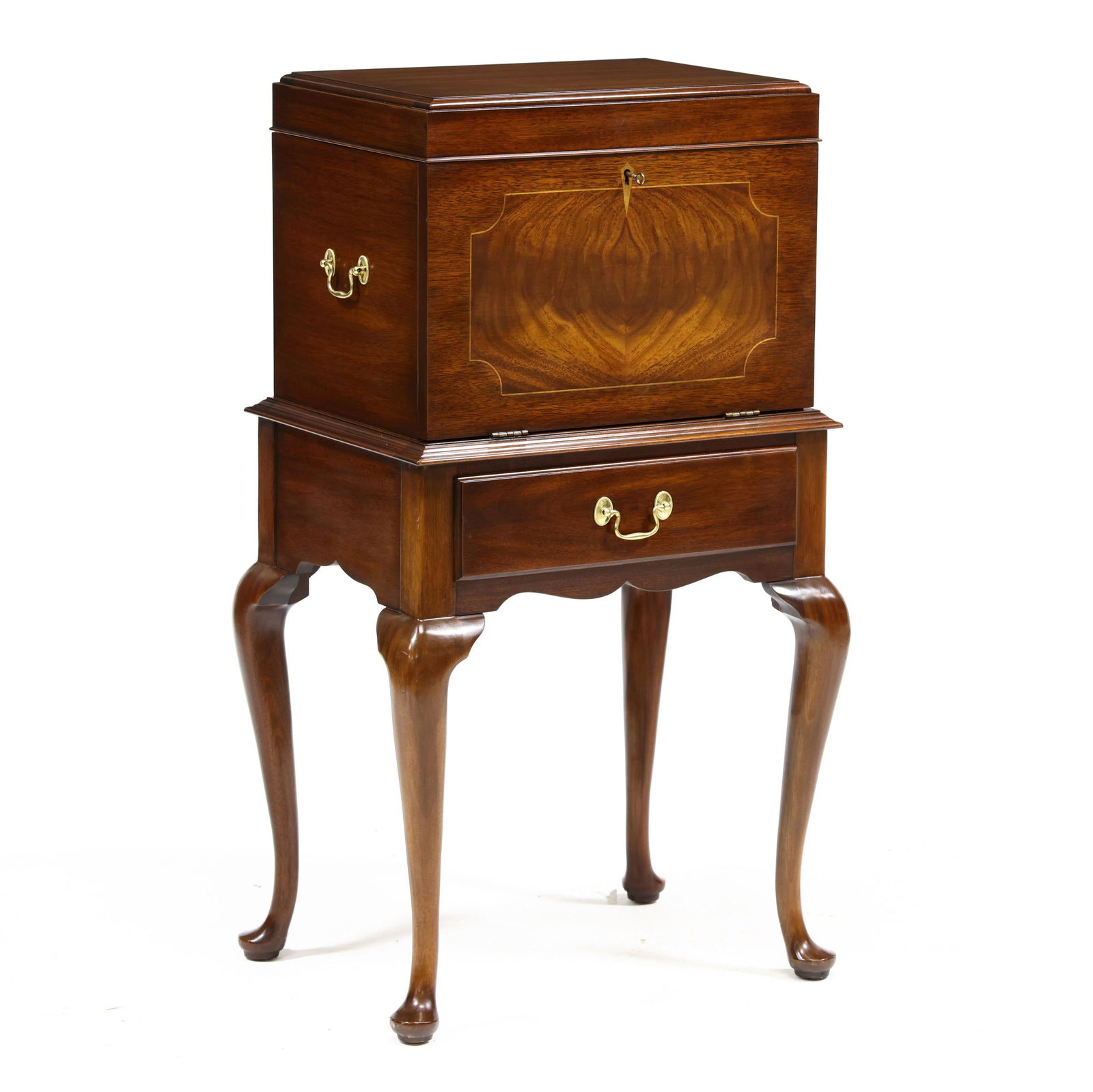 Henkel Harris, Federal Style Inlaid Silver Chest (1 of 6)