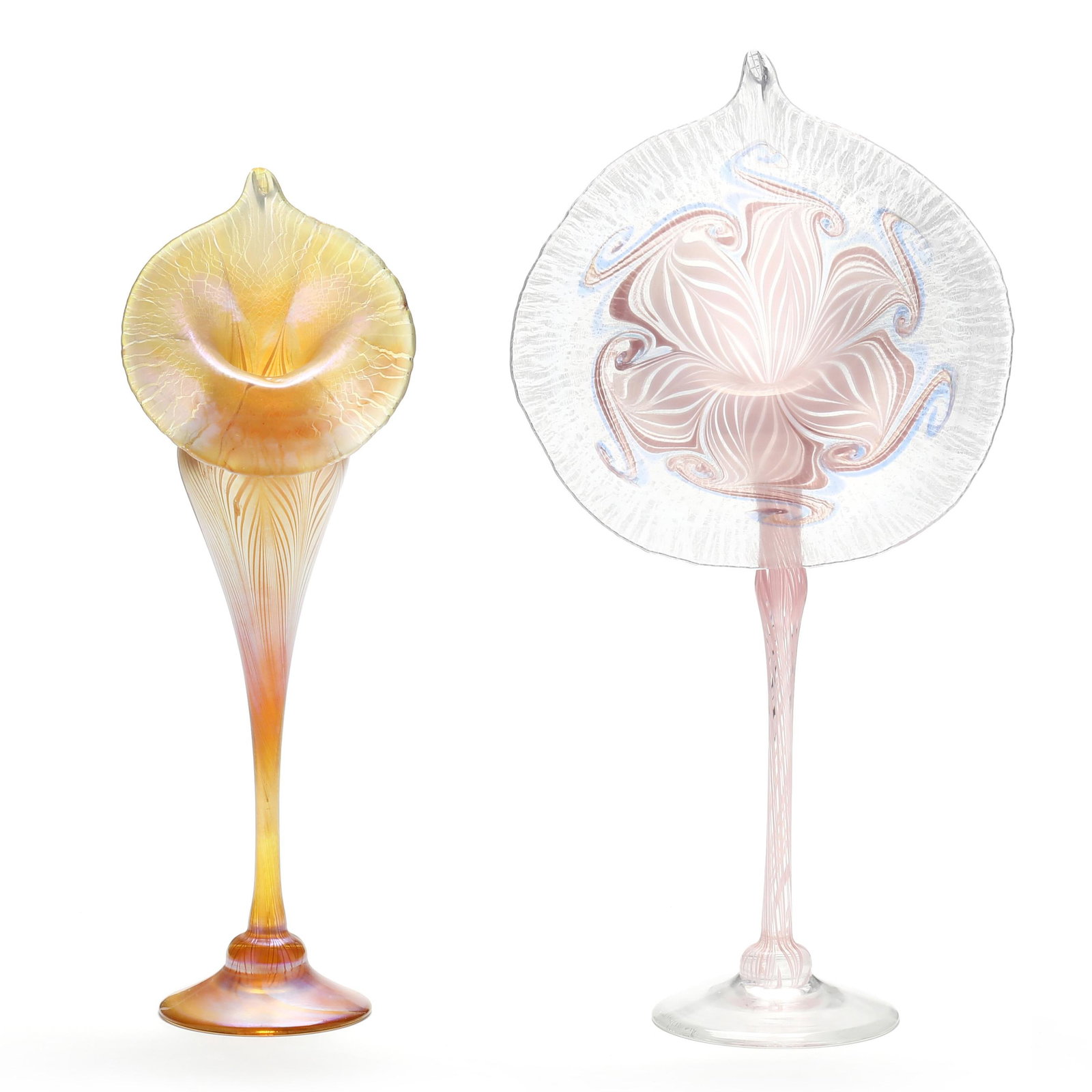 Two Jack-in-the-Pulpit Art Glass Vases, including Vandermark (1 of 9)