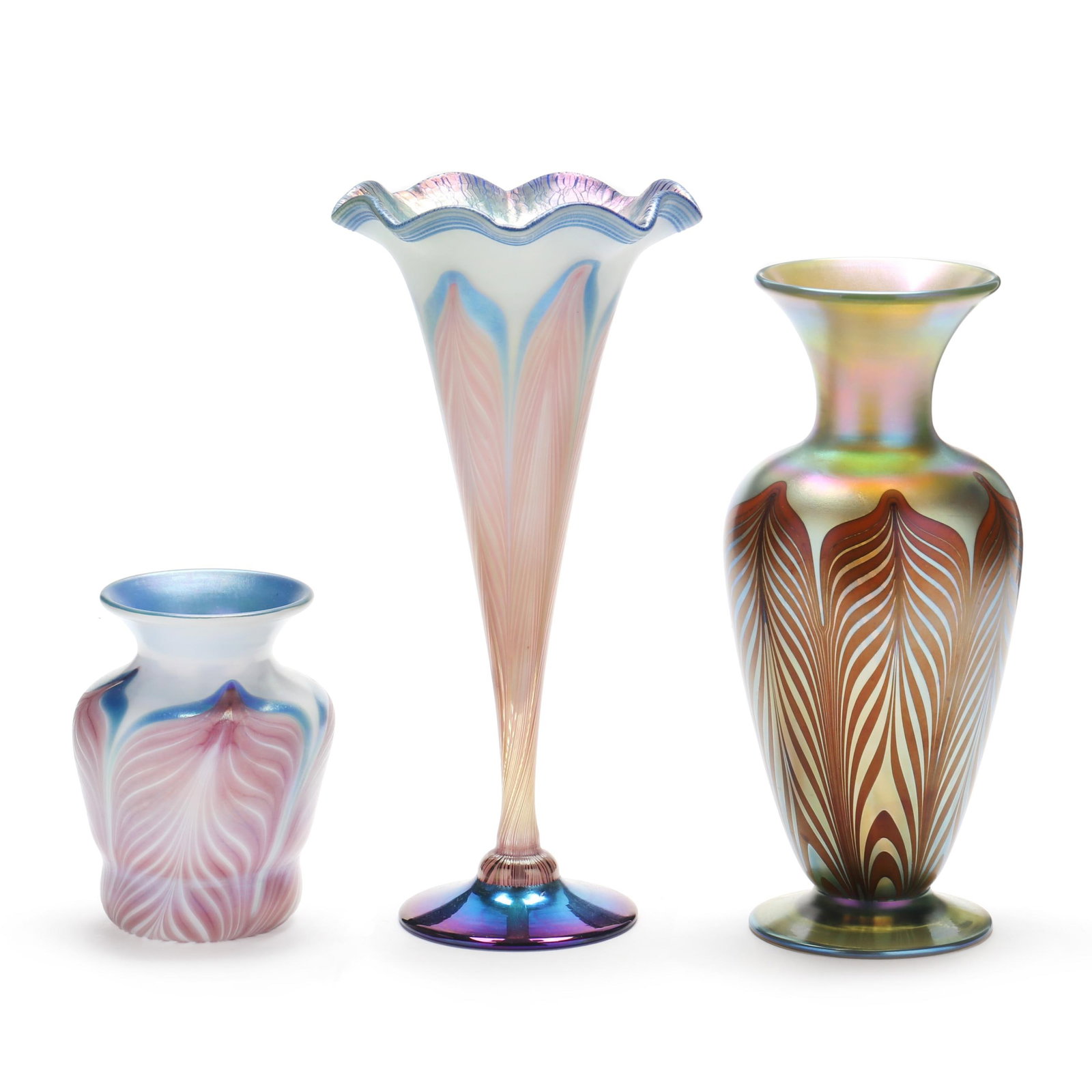 Three Vandermark Art Glass Vases (1 of 10)