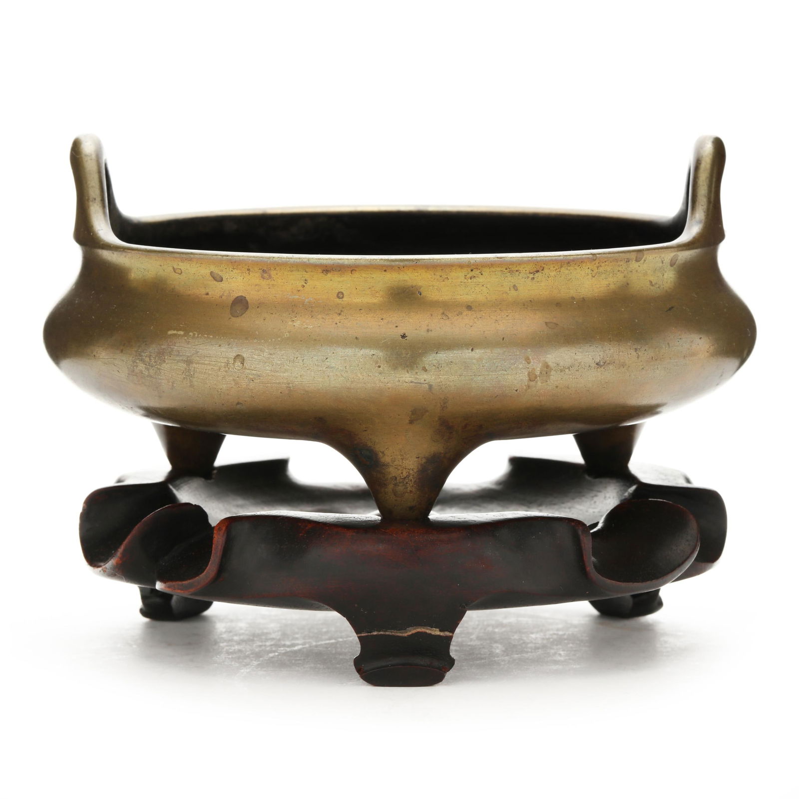 A Chinese Gilt Bronze Incense Burner (1 of 4)