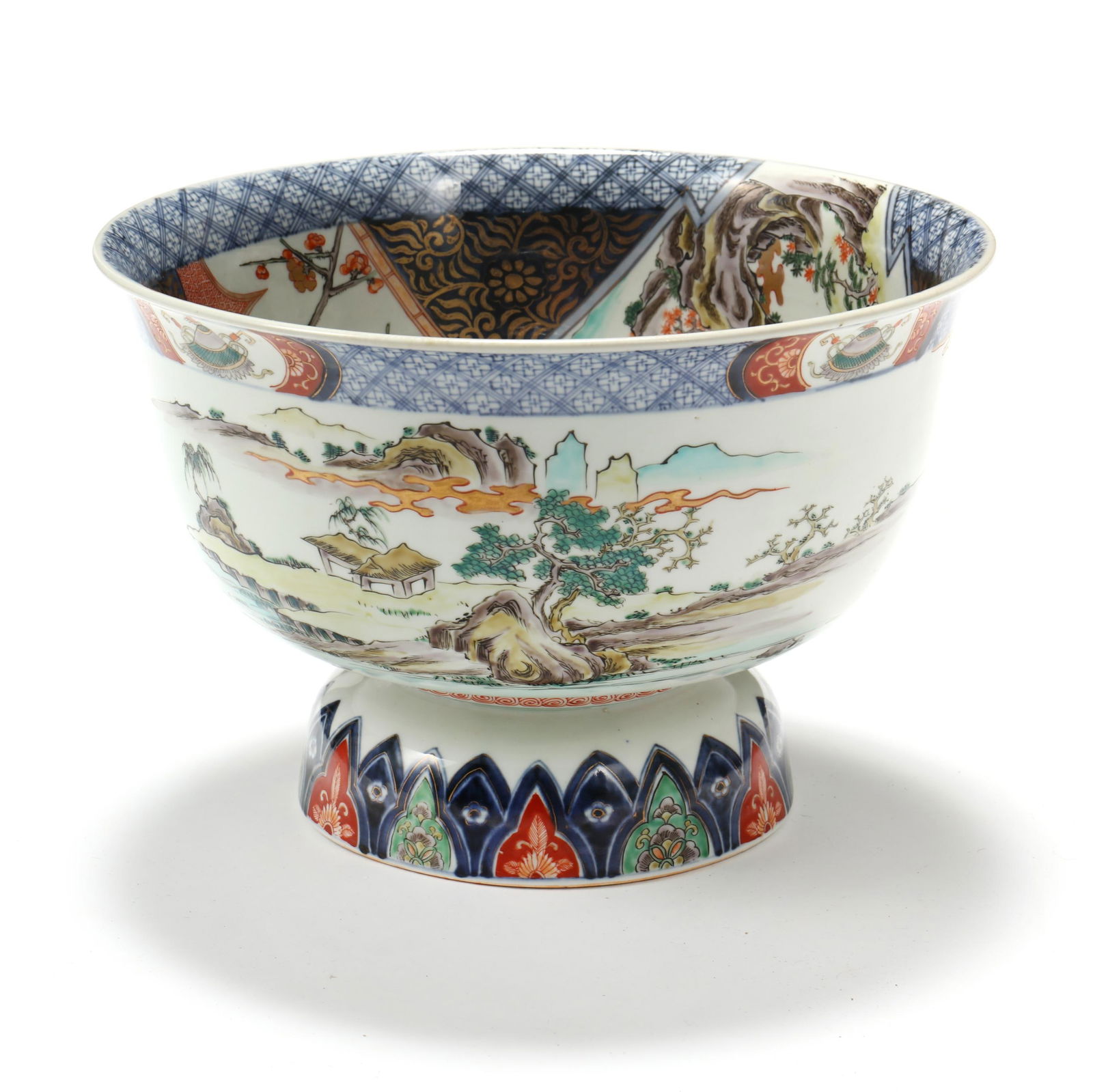 A Japanese Imari Porcelain Large Footed Bowl (1 of 9)