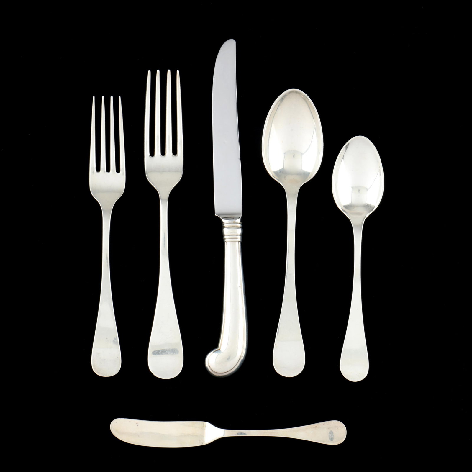 A Tiffany & Co.  King William-Antique  Sterling Silver Flatware Service (1 of 5)