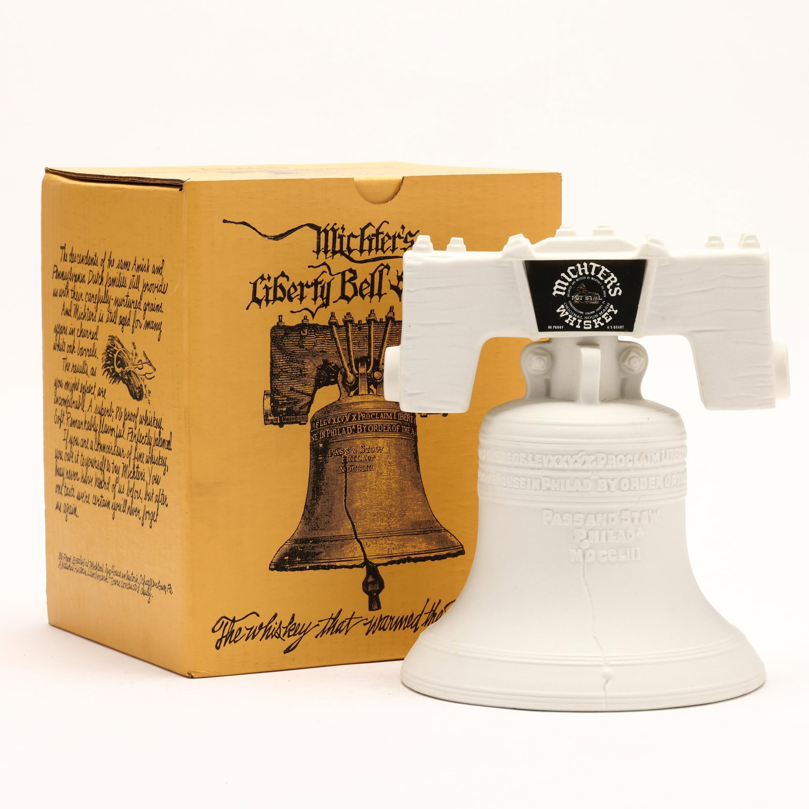 Michter's Whiskey in Commemorative Liberty Bell Decanter: Michter's Whiskey in Commemorative Liberty Bell Decanter The buyer acknowledges that he/she is acting within compliance with their state and local laws in regards to the purchase, transportation and d