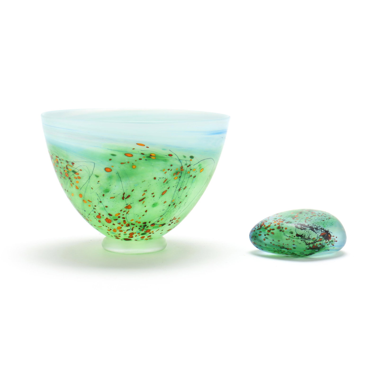 Peter Layton, Art Glass Bowl and Paperweight (1 of 5)
