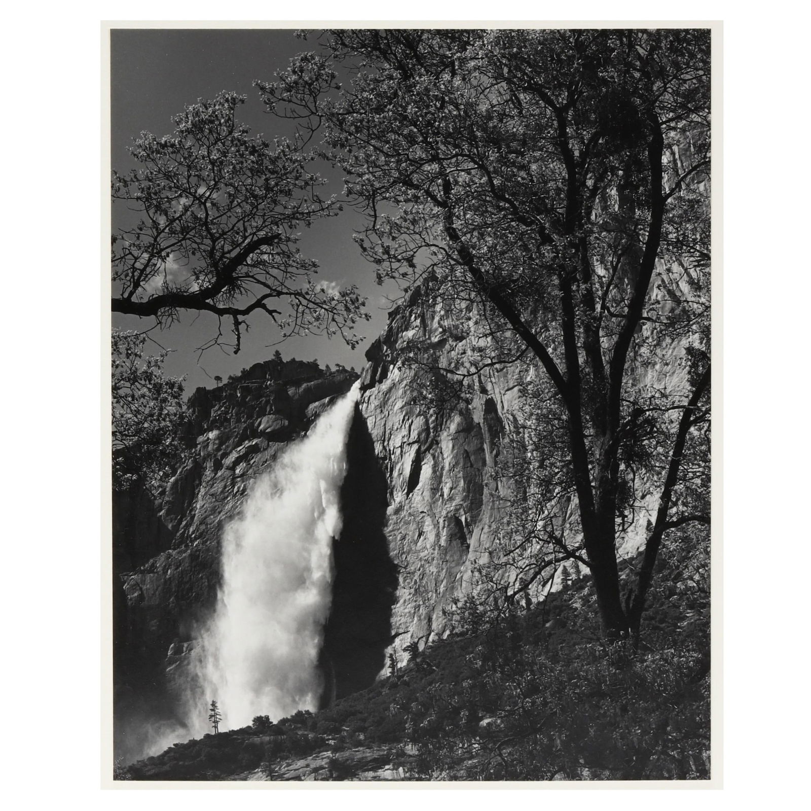 Ansel Adams (American, 1902-1984), Yosemite Falls, Spring, Yosemite National Park, California: Ansel Adams (American, 1902-1984), Yosemite Falls, Spring, Yosemite National Park, Californiagelatin silver print, 1983, printed by Chris Rainier from Ansel Adams' original negative to his exacting sp