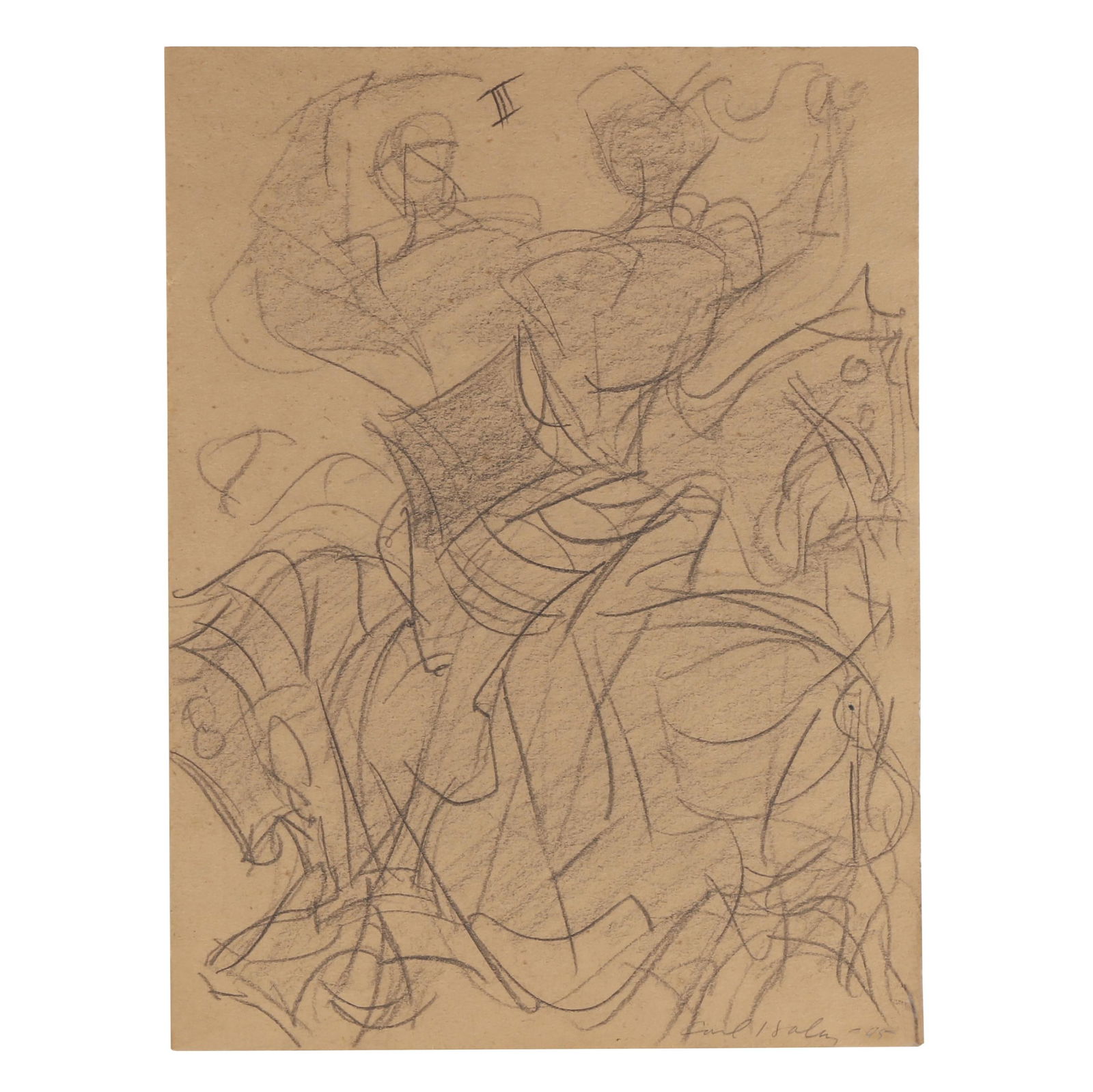 Carl Holty (German-American, 1900-1973), Five Drawings (1 of 15)