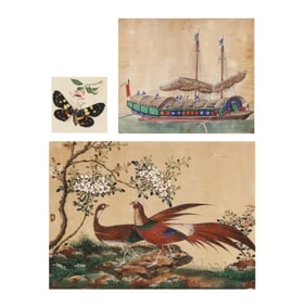 A Group of Chinese Pith Paintings