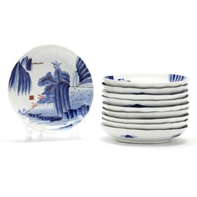 A Set of Ten Japanese Porcelain Plates