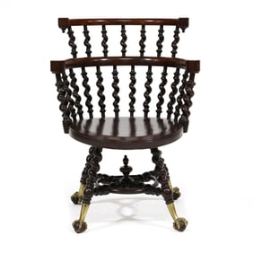 Attributed Merklen Brothers, Barley Twist Armchair