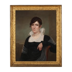 English School (Early 19th Century),  Portrait of Mrs. Anna Burdett Cheavens