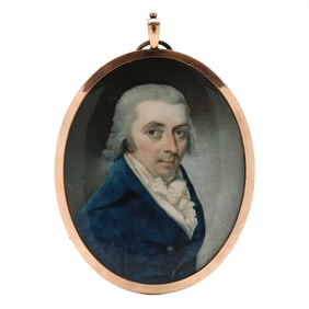 attributed to James Millar (British, c.1735-1805), Portrait Miniature of a Gentleman