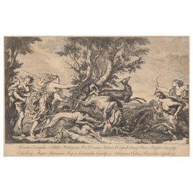 After Peter Paul Rubens (Flemish, 1577-1640),  Diana and her Nymphs Chasing the Stag