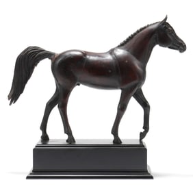 An Antique Carved Model of a Horse