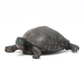 Vintage Bronze Model of a Turtle