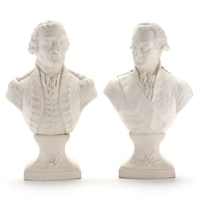 Two Busts Modeled by Pierre Stephan (French, active 1770-1819)