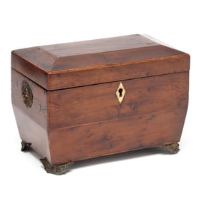 A Georgian Mahogany Tea Caddy