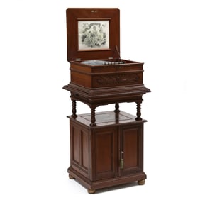 Criterion 15 1/2-Inch Music Box on Stand, with (47) Discs