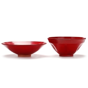 Ben Owen III (b.1968 Seagrove , NC) Two Center Bowls