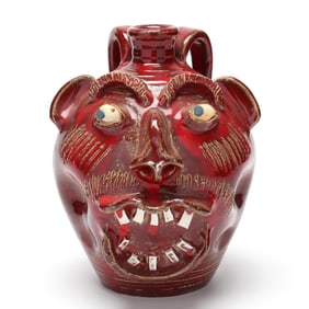 Charles Lisk, Vale, NC, Face Jug