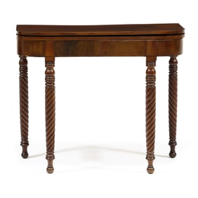 Late Federal Mahogany Card Table
