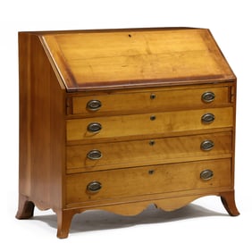 Mid-Atlantic Chippendale Cherry Slant Front Desk