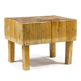 Large Vintage Maple Butcher Block Table