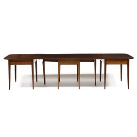 Custom Federal Style Inlaid Mahogany Banquet Table