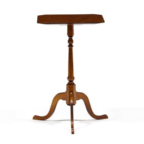 D.R. Dimes, Tiger Maple Federal Style Candlestand
