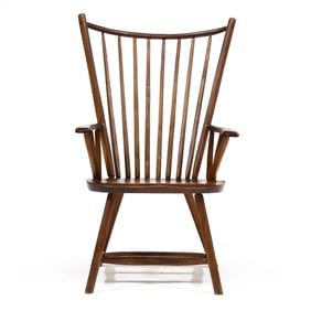 attributed Hunt Furniture, Vintage Windsor Armchair