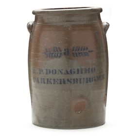 A.P Donaghho Stoneware Pottery Crock