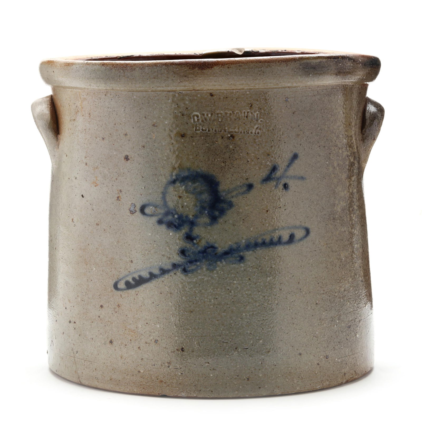 C. W. Braun Stoneware Pottery Crock Auction