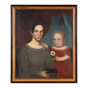 Manner of Zedekiah Belknap (American, 1781-1858), Portrait of a Mother and Child