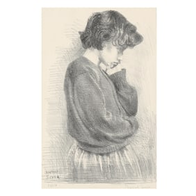Raphael Soyer (American, 1899-1987),  Adolescence