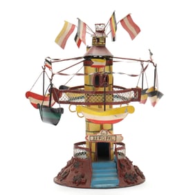 A Folk Art Whirligig Featuring Gondolas