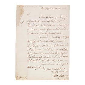 Sir Robert Liston, Britain's Ambassador to the United States, 1796-1800