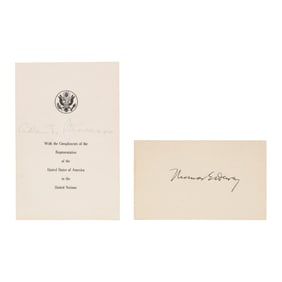Autographs of Two Mid-20th Century Presidential Hopefuls