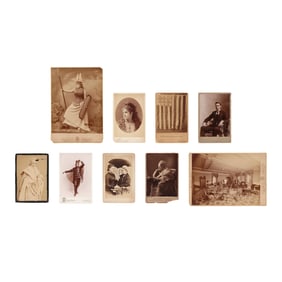 Group of Nine Late 19th-Century Cabinet Cards