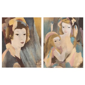 After Marie Laurencin (French, 1883-1956), Two Framed Prints