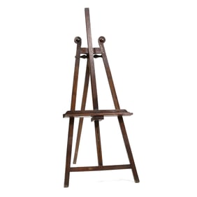 Antique Continental Walnut Easel