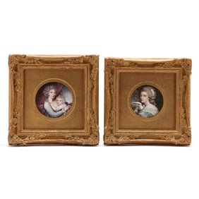 Two French School Rococo Style Allegorical Miniatures