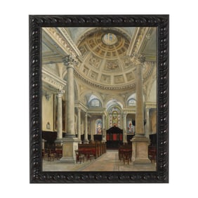 Continental School (20th Century), Church Interior