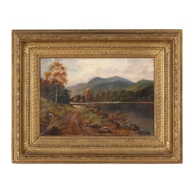 Scottish School (19th Century),  Loch Katrine, Near Silver Strand