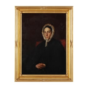 Continental School (19th Century), Portrait of a Woman with Bonnet