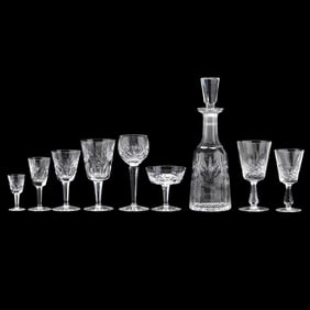 Waterford, (57) Pieces of  Ashling  Crystal Stemware
