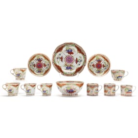 Twelve Pieces of Chamberlains Worcester Tableware